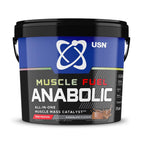USN Muscle Fuel Anabolic All-In-One Muscle Mass Gainer, Vanilla Flavour - 4kg, 54g Protein Powder, 5g Creatine Powder & 5g BCAA Powder For Maximum Muscle Growth, Post Workout Recovery Drink Mix - BBE 01/2028