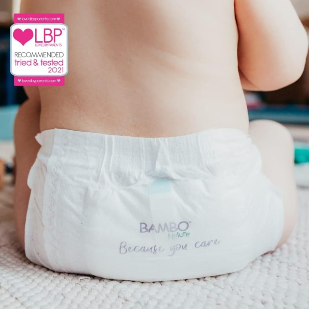 Bambo Nature Size 3 Premium Eco Nappies 4-8kg 9-18lb Pack of 6 x 28 Disposable Baby Diapers Dermatologically Tested Skin Friendly Sensitive Care