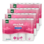 Amazon Ultra Soft Toilet Tissue 48 Rolls 4-Ply Quilted Bathroom Paper Bulk Buy 4 Packs of 12 FSC Certified 160 Sheets Per Roll