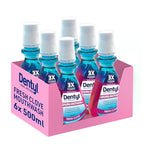Dentyl Dual Action CPC Mouthwash Fresh Clove 500ml Alcohol Free Total Care Oral Rinse 6 Pack - Damaged Box