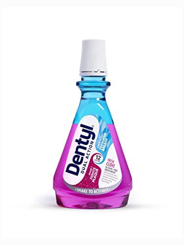 Dentyl Dual Action CPC Mouthwash Fresh Clove 500ml Alcohol Free Total Care Oral Rinse 6 Pack - Damaged Box