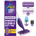 Flash Power Spray Mop Floor Cleaner Starter Kit Includes 1 Washable and 2 Disposable Pads All-In-One Hard Floor Cleaning System - Very Good