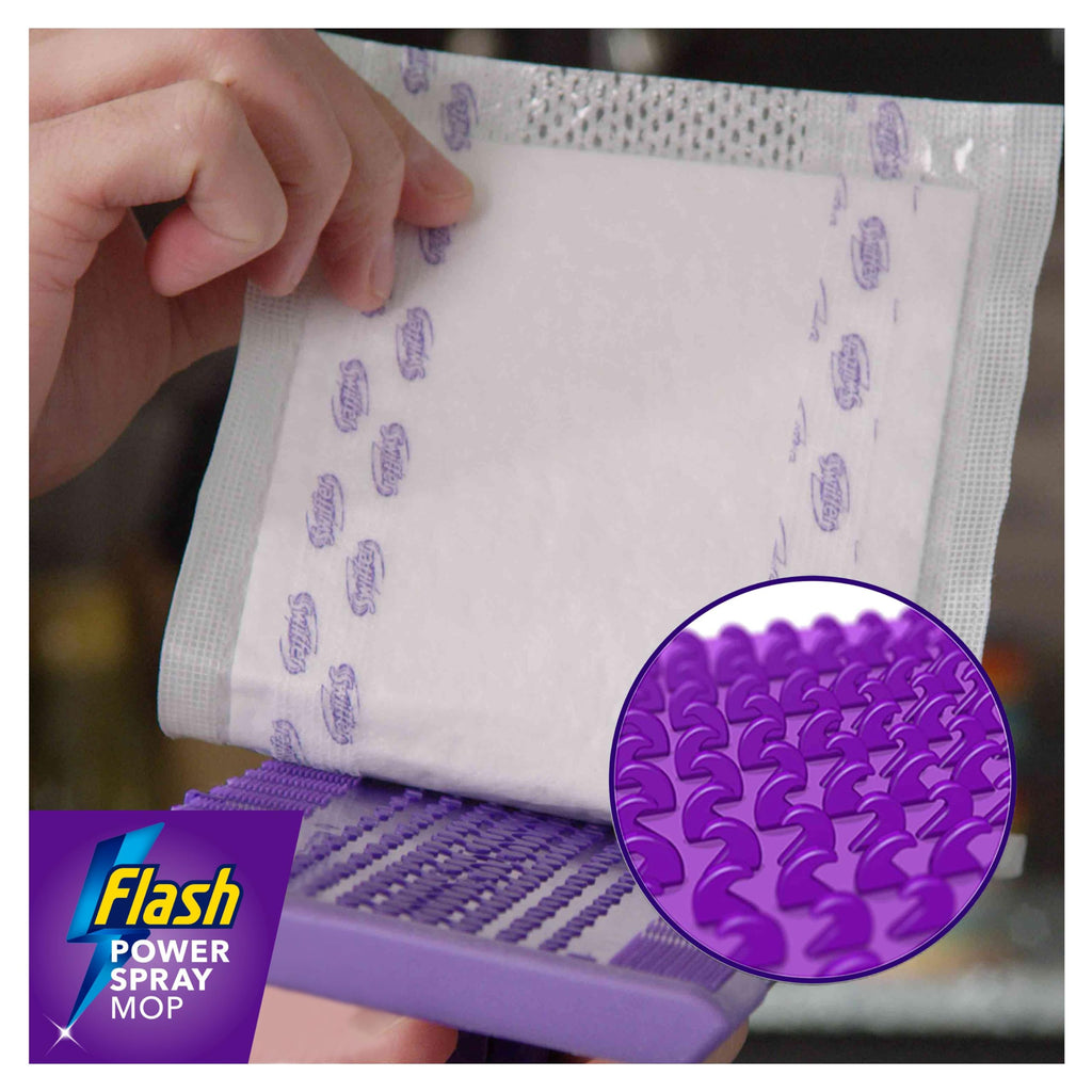 Flash Power Spray Mop Floor Cleaner Starter Kit Includes 1 Washable and 2 Disposable Pads All-In-One Hard Floor Cleaning System - Very Good