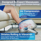 Miko Shiatsu Foot Massager Machine with Heat Therapy Deep Tissue Kneading for Circulation and Plantar Fasciitis Relief Fits Up to Size 15 - Damaged Box