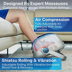 Miko Shiatsu Foot Massager Machine with Heat Therapy Deep Tissue Kneading for Circulation and Plantar Fasciitis Relief Fits Up to Size 15 - Damaged Box