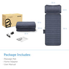 Comfier Full Body Massage Mat with Heat and Shiatsu Neck Massage Pillow - 10 Vibrating Motors and 4 Heating Pads for Back Pain Relief - Damaged Box