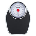 Salter Doctors Style Mechanical Bathroom Scale 150kg Large Dial Analog Body Weight Scales Extra Wide Platform Kilograms Only Black White - Damaged Box