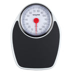 Salter Doctors Style Mechanical Bathroom Scale 150kg Large Dial Analog Body Weight Scales Extra Wide Platform Kilograms Only Black White - Damaged Box
