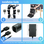 Comfier Leg and Knee Massager Machine with Heat 4D Kneading Calf Massage Boots Electric Compression Wraps for Circulation and Pain Relief - Like New