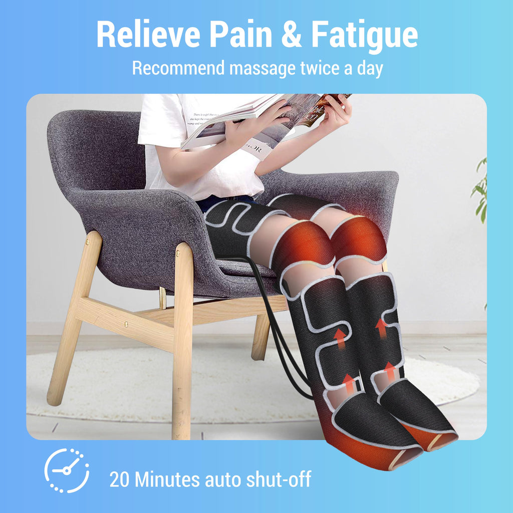 Comfier Leg and Knee Massager Machine with Heat 4D Kneading Calf Massage Boots Electric Compression Wraps for Circulation and Pain Relief - Like New