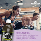 Natures Aid 100% MCT Oil 500ml Coconut Derived Liquid Supplement Keto and Paleo Friendly Vegan Gluten Free Energy Support for Coffee - BBE 02/2027