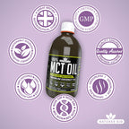Natures Aid 100% MCT Oil 500ml Coconut Derived Liquid Supplement Keto and Paleo Friendly Vegan Gluten Free Energy Support for Coffee - BBE 02/2027