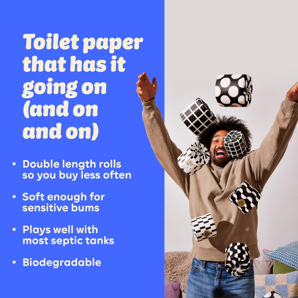 Who Gives A Crap Premium Bamboo Toilet Roll Box of 48 Rolls 3-Ply 370 Sheets Sustainable Biodegradable Plastic-Free Eco Friendly Bath Tissue