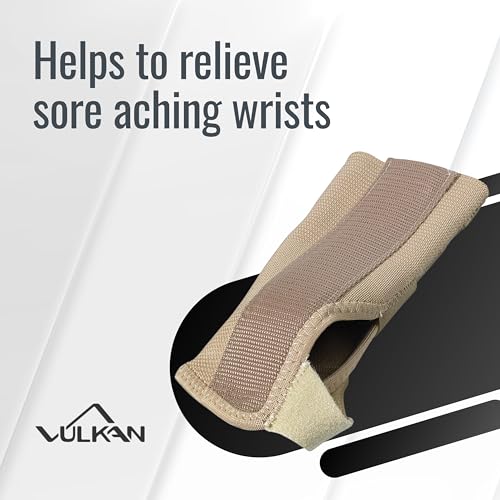 Vulkan Left Wrist Brace Medium Support for Carpal Tunnel Arthritis and Sports Injury Medical Compression Wrist Strap Support Medium Size - Good