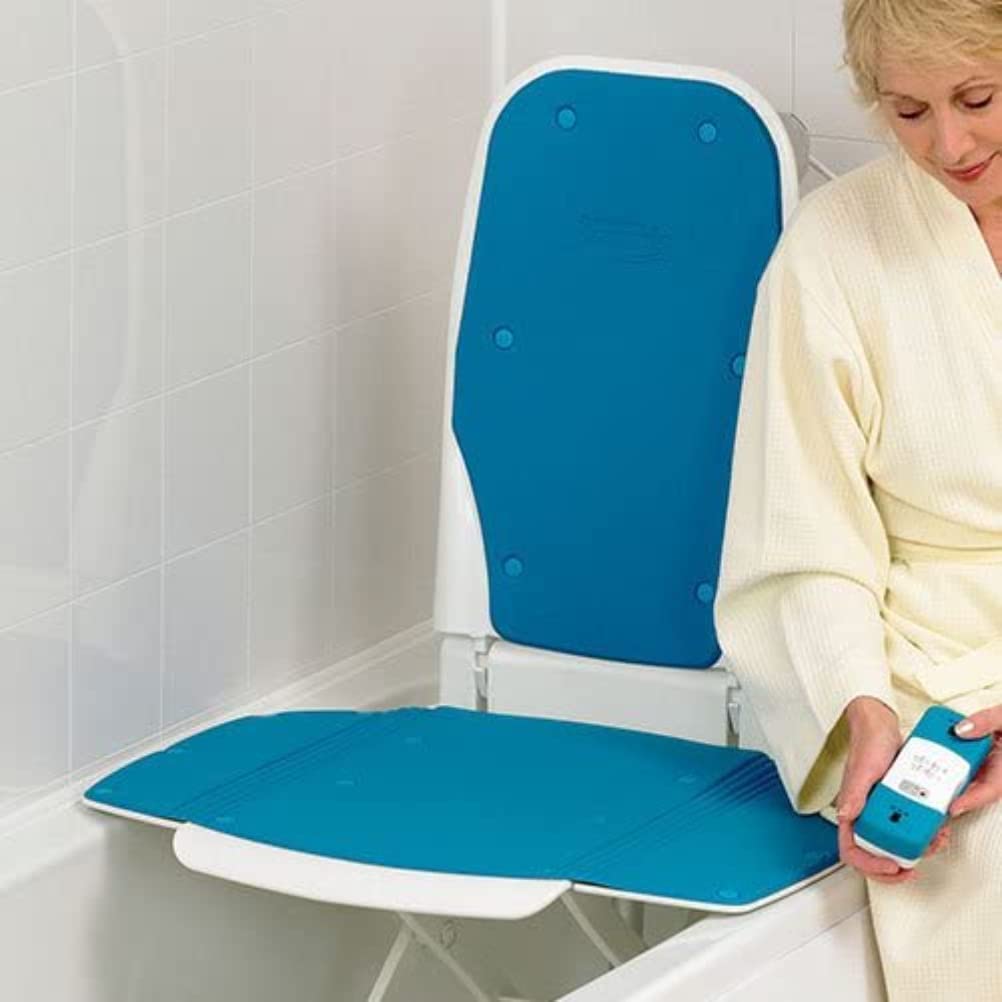 Bathmaster Sonaris Bath Lift Replacement Seat and Back Covers Blue Padded Waterproof Protector Set - Damaged Box