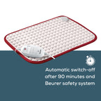 Beurer HK Comfort Heat Pad Super-Soft Electric Heating Pad with 3 Temperature Settings and Auto Switch-Off 44x33cm Machine Washable 100W - Damaged Box