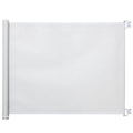 PawHut Retractable Dog Gate Mesh Pet Safety Barrier Extends to 115cm Indoor Guard for Stairs and Doorways White - Damaged Box