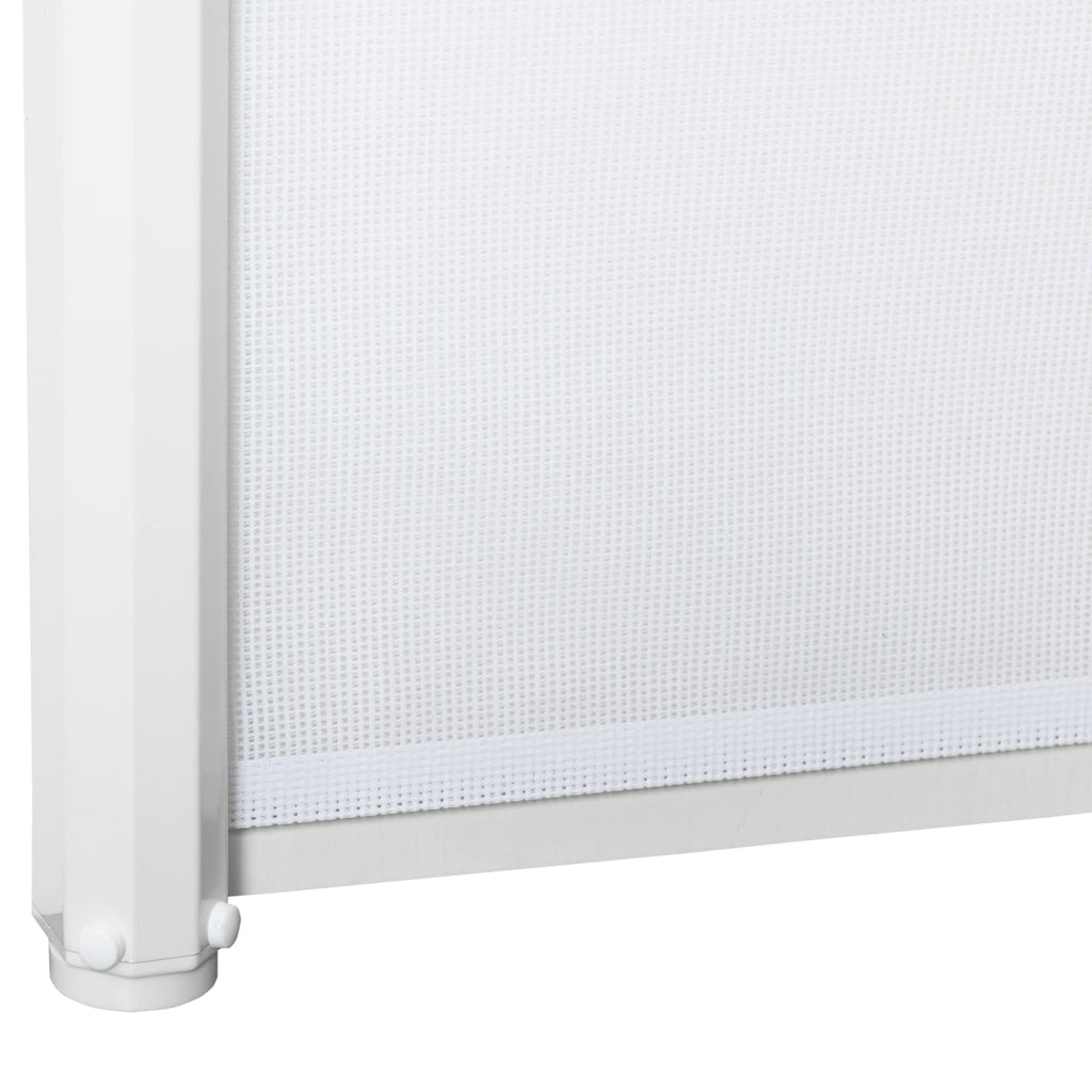 PawHut Retractable Dog Gate Mesh Pet Safety Barrier Extends to 115cm Indoor Guard for Stairs and Doorways White - Damaged Box