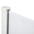 PawHut Retractable Dog Gate Mesh Pet Safety Barrier Extends to 115cm Indoor Guard for Stairs and Doorways White - Damaged Box