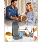 Comfier Shiatsu Back Massager with Heat Massage Chair Pad Deep Tissue Kneading and Vibration Seat Cushion for Neck Back and Hip Relief - Damaged Box