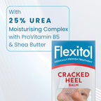 Flexitol Cracked Heel Balm 112g - Foot Cream for Dry Skin and Hard Skin Removal - 25% Urea Formula - Suitable for Diabetics - Damaged Box - BBE 11/2028