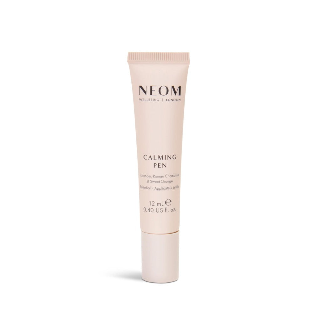 Neom Calming Pen 12ml Lavender Chamomile and Orange Aromatherapy Pulse Point Roller Ball Essential Oil Blend for Stress Relief Vegan - Damaged Box