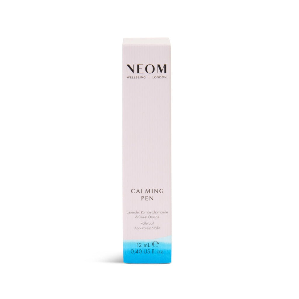 Neom Calming Pen 12ml Lavender Chamomile and Orange Aromatherapy Pulse Point Roller Ball Essential Oil Blend for Stress Relief Vegan - Damaged Box