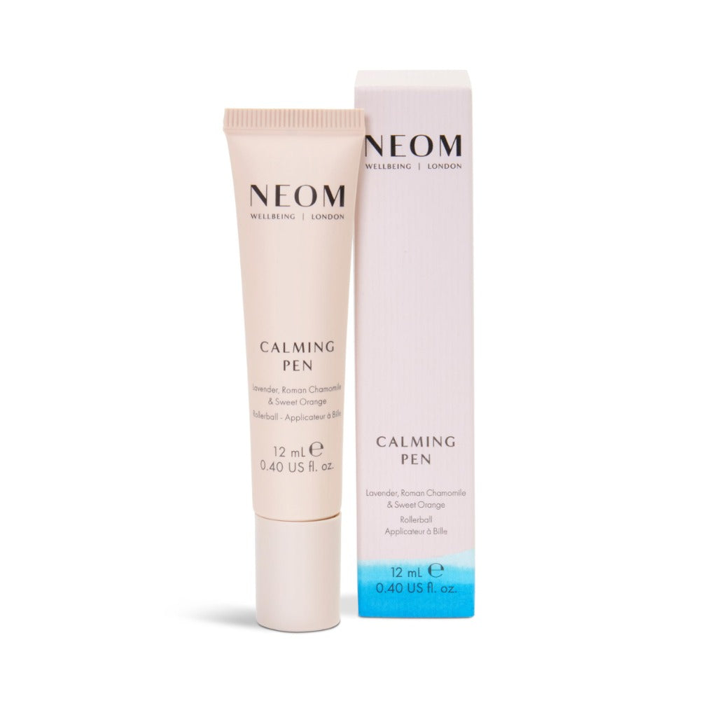 Neom Calming Pen 12ml Lavender Chamomile and Orange Aromatherapy Pulse Point Roller Ball Essential Oil Blend for Stress Relief Vegan - Damaged Box