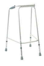 Walking Frame Ultra Narrow Lightweight Aluminium Height Adjustable Medium S63209.M Ergonomic Hand Grips Non-Slip Ferrules Mobility Aid - Very Good