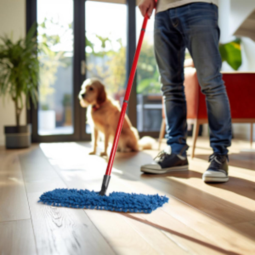 Vileda Pet Pro Microfibre Flip Mop Two-Sided Floor Cleaner for Pet Hair Wet and Dry Use Machine Washable Replacement Head Refill 169956 - Damaged Box