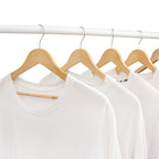 Bargain Factory Wooden Coat Hangers Pack of 20 Natural Wood Suit Hangers with 360 Degree Swivel Hook Trouser Bar and Shoulder Notches