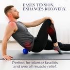 Spikey Massage Ball 10cm Blue Firm Deep Tissue Trigger Point Roller for Foot Back and Glutes Myofascial Release Physio Tool