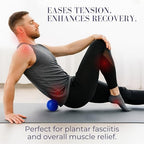 Spikey Massage Ball 10cm Blue Firm Deep Tissue Trigger Point Roller for Foot Back and Glutes Myofascial Release Physio Tool