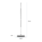 Swan Elevate Angled Floor Scrubbing Brush with Squeegee 180 Degree Pivoting Head 5 Layer Stiff Bristles for Bathroom Patio and Tiles - Damaged Box