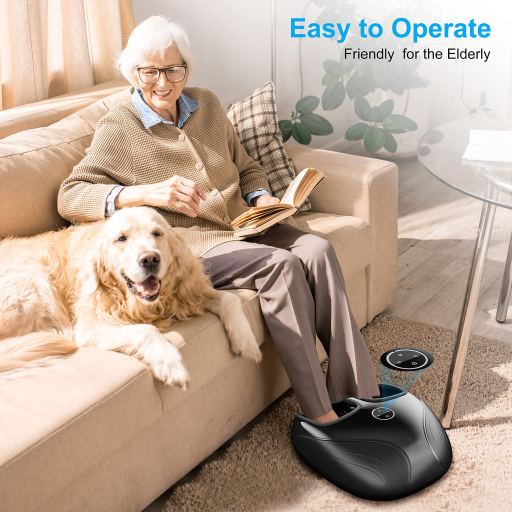 Comfier Shiatsu Foot Massager Machine with Heat Deep Kneading and Compression for Pain Relief and Circulation Plantar Fasciitis Electric - Like New