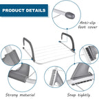 Rainberg 5 Bar Radiator Clothes Airer Rack, Foldable Clothes Airer with Adjustable Arms, Laundry Dryers Clothes, Hanging Drying Rack Airer (Pack of 2) - Like New