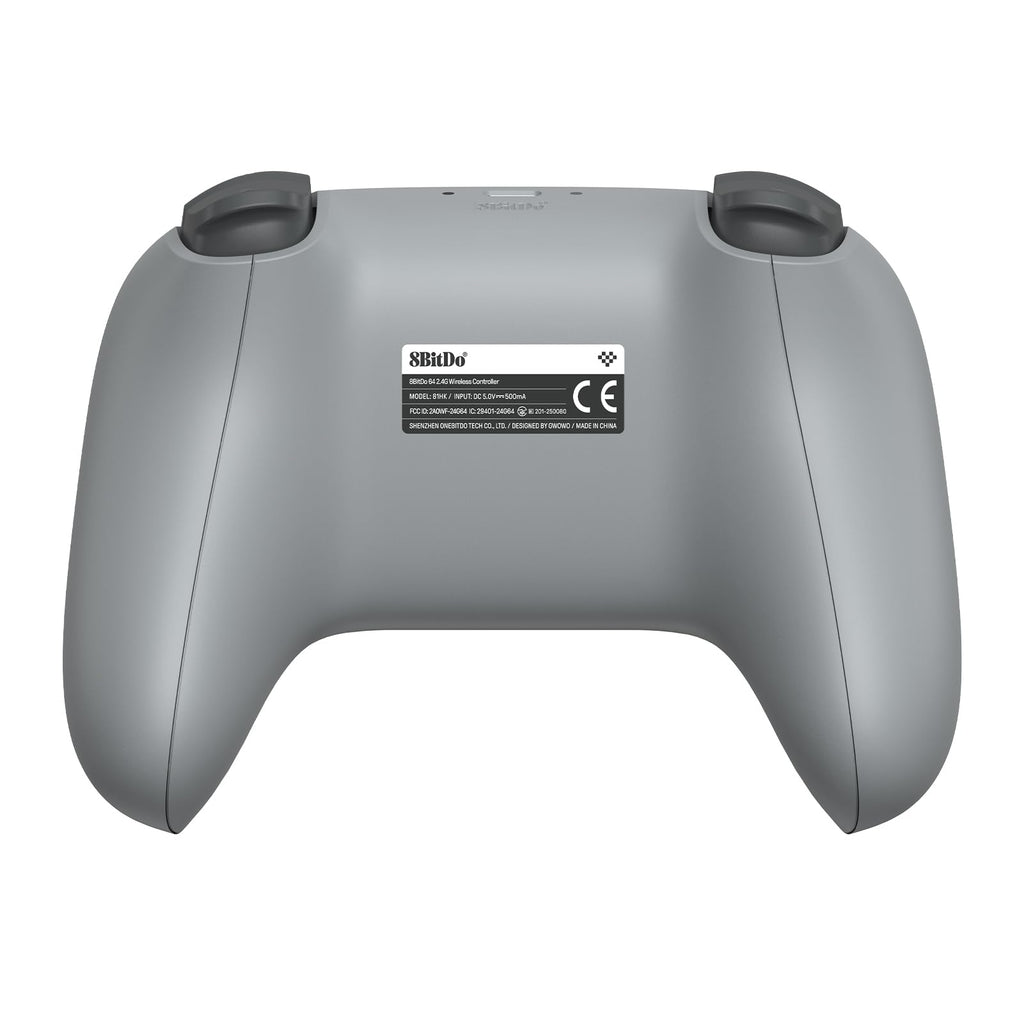 8BitDo 64 2.4G Wireless Controller for Original N64 Console, Analogue 3D, and Windows (Grey) - Like New