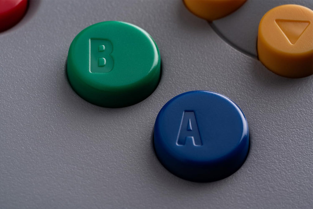 8BitDo 64 2.4G Wireless Controller for Original N64 Console, Analogue 3D, and Windows (Grey) - Like New