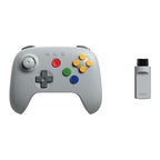 8BitDo 64 2.4G Wireless Controller for Original N64 Console, Analogue 3D, and Windows (Grey) - Like New