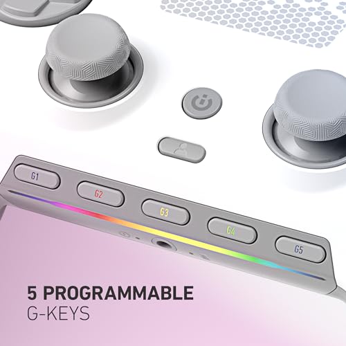 SCUF ENVISION PRO Wireless V1 (2023) PC Gaming Controller - Five Remappable G-Keys - Remappable Back Paddles - Instant Triggers - iCUE Compatible - White - Like New