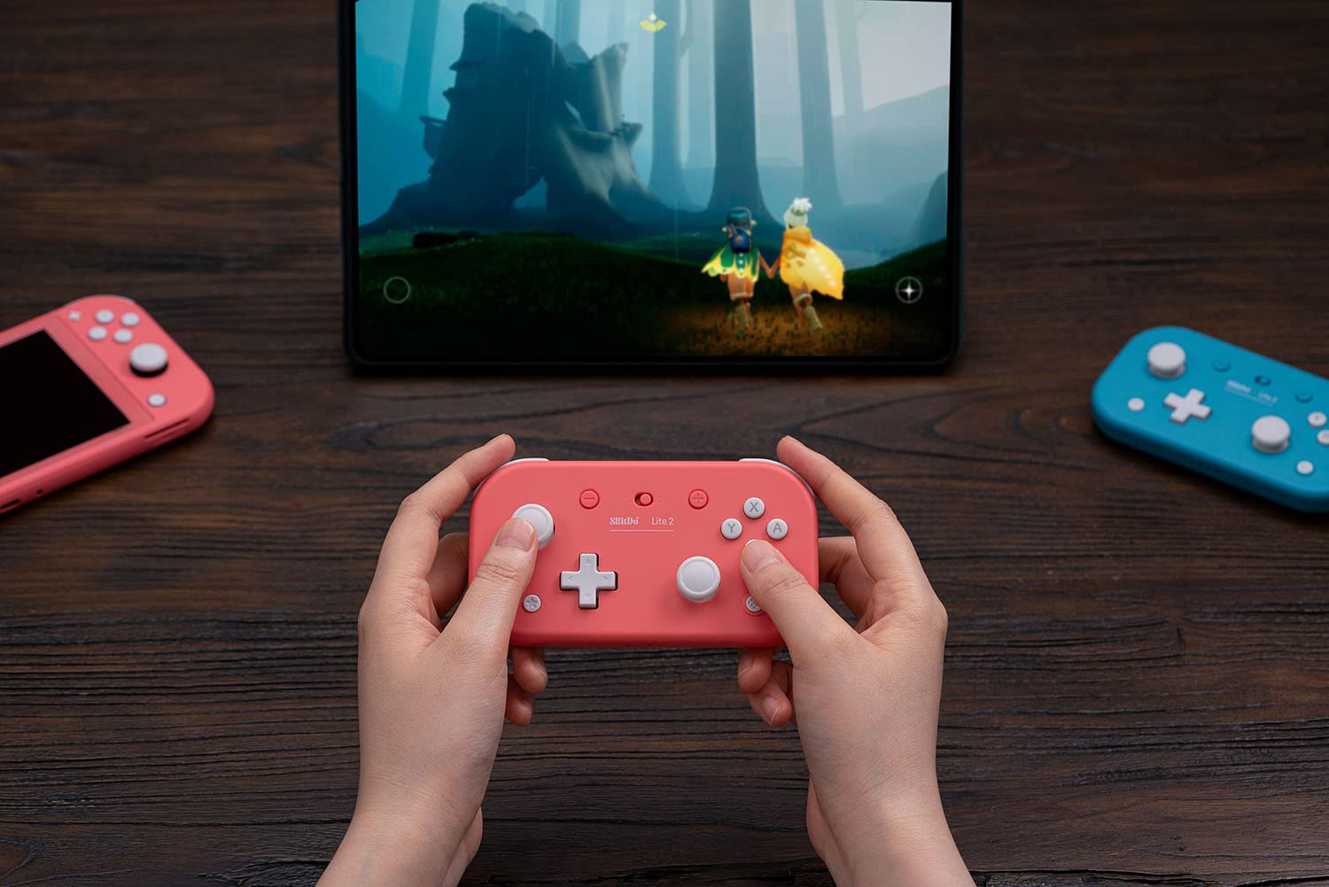 8Bitdo Lite 2 BT Gamepad Pink (Switch, Android, Raspberry Pi) - Like New