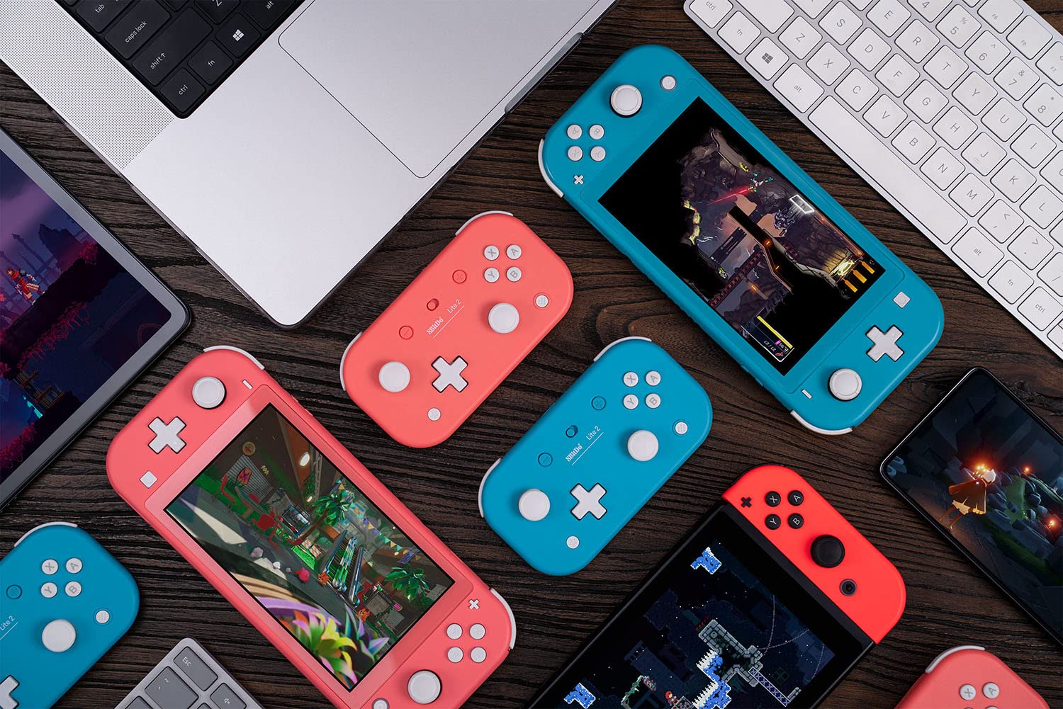 8Bitdo Lite 2 BT Gamepad Pink (Switch, Android, Raspberry Pi) - Like New