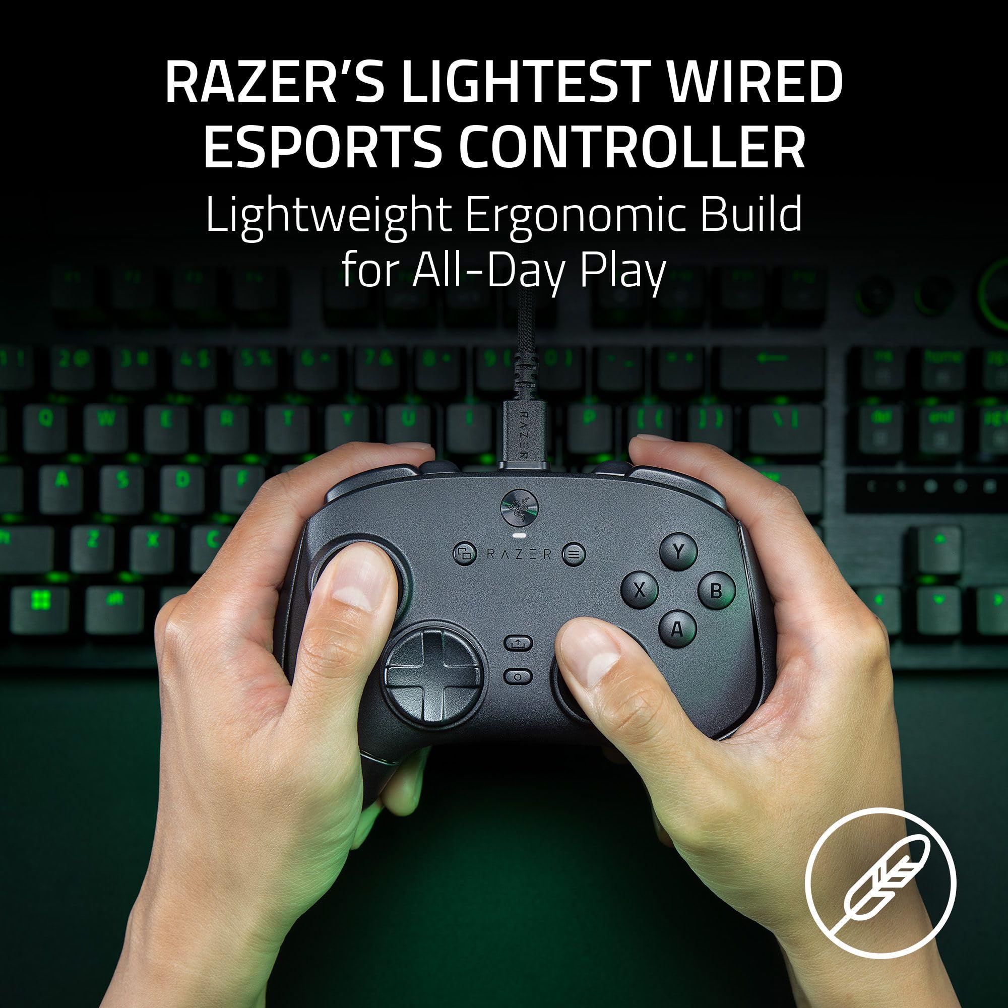 Razer Wolverine V3 Tournament Edition 8K PC - Wired Esports Controller for PC (8K Hz HyperPolling, TMR Thumbsticks with Swappable Caps, 4 Mouse Click Back Buttons & 2 Claw Grip Bumpers) Black - Like New