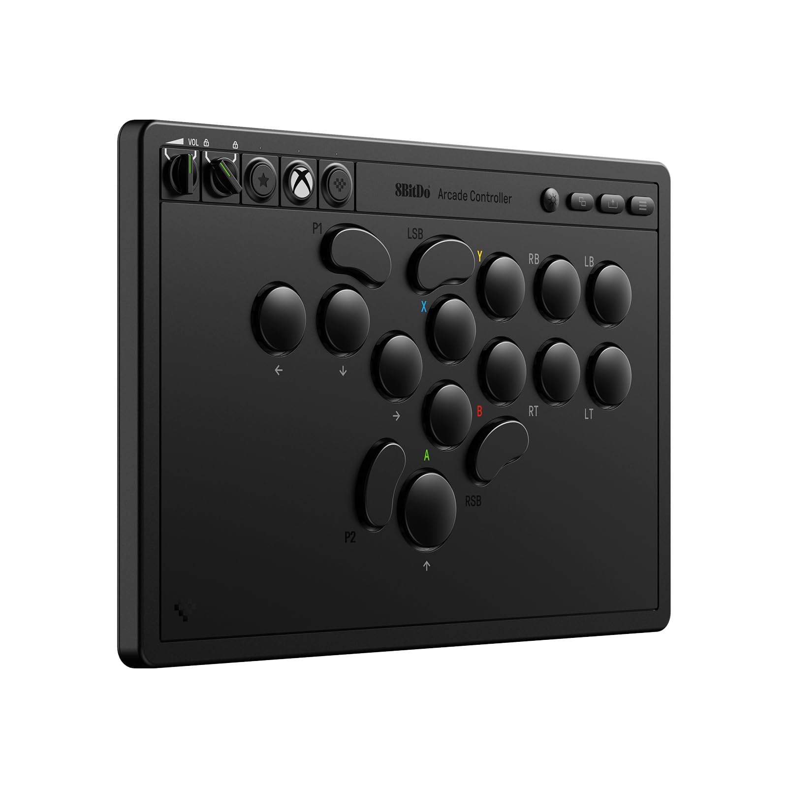 8Bitdo All-Button Arcade Controller for Xbox Series X|S, Xbox One & PC, 2.4G Wireless, Low-profile Mechanical Switches, Programmable Buttons, Hot-swappable PCB, RGB Lighting - Officially Licensed - Like New