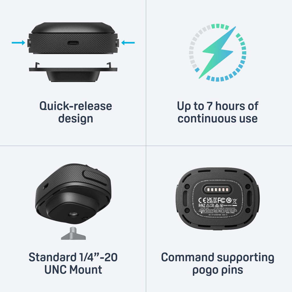 HTC VIVE Ultimate Tracker, 3 Trackers + 1 Dongle - Full-Body Tracking for VR - Like New