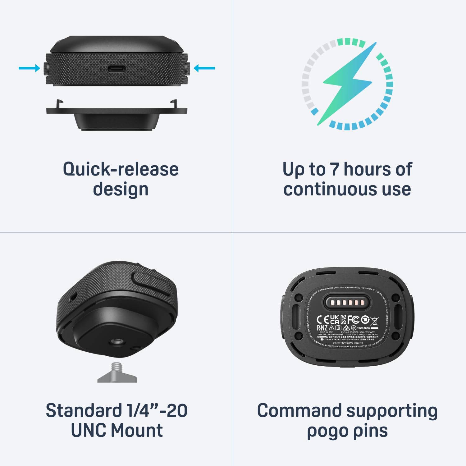 HTC VIVE Ultimate Tracker, 3 Trackers + 1 Dongle - Full-Body Tracking for VR - Like New
