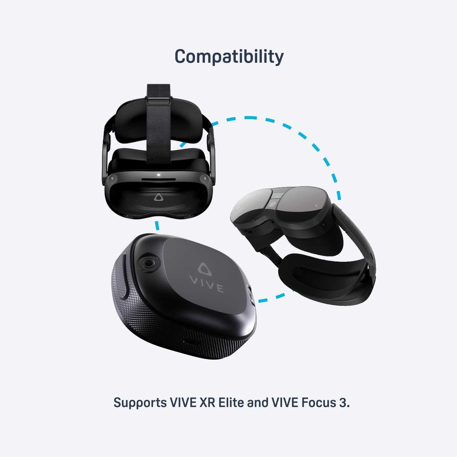 HTC VIVE Ultimate Tracker, 3 Trackers + 1 Dongle - Full-Body Tracking for VR - Like New