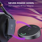 Turtle Beach Stealth Pro II Black Premium Wireless Gaming Headset for PC, PS5 and PS4 - Certified Hi-Res Wireless Audio, Active Noise Cancellation, CrossPlay 2.0 Multiplatform Wireless, 24-bit Audio - Like New