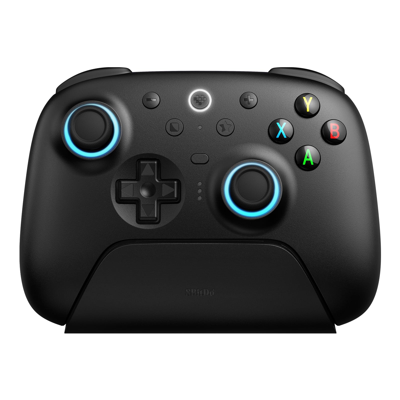 8Bitdo Ultimate 2 Wireless Controller for Windows & Android, Gaming Controller with TMR Joysticks, Switchable Hall Effect/Tactile Triggers, Motion Control, RGB Fire Ring, 8Speed Wireless Tech, Black - Like New