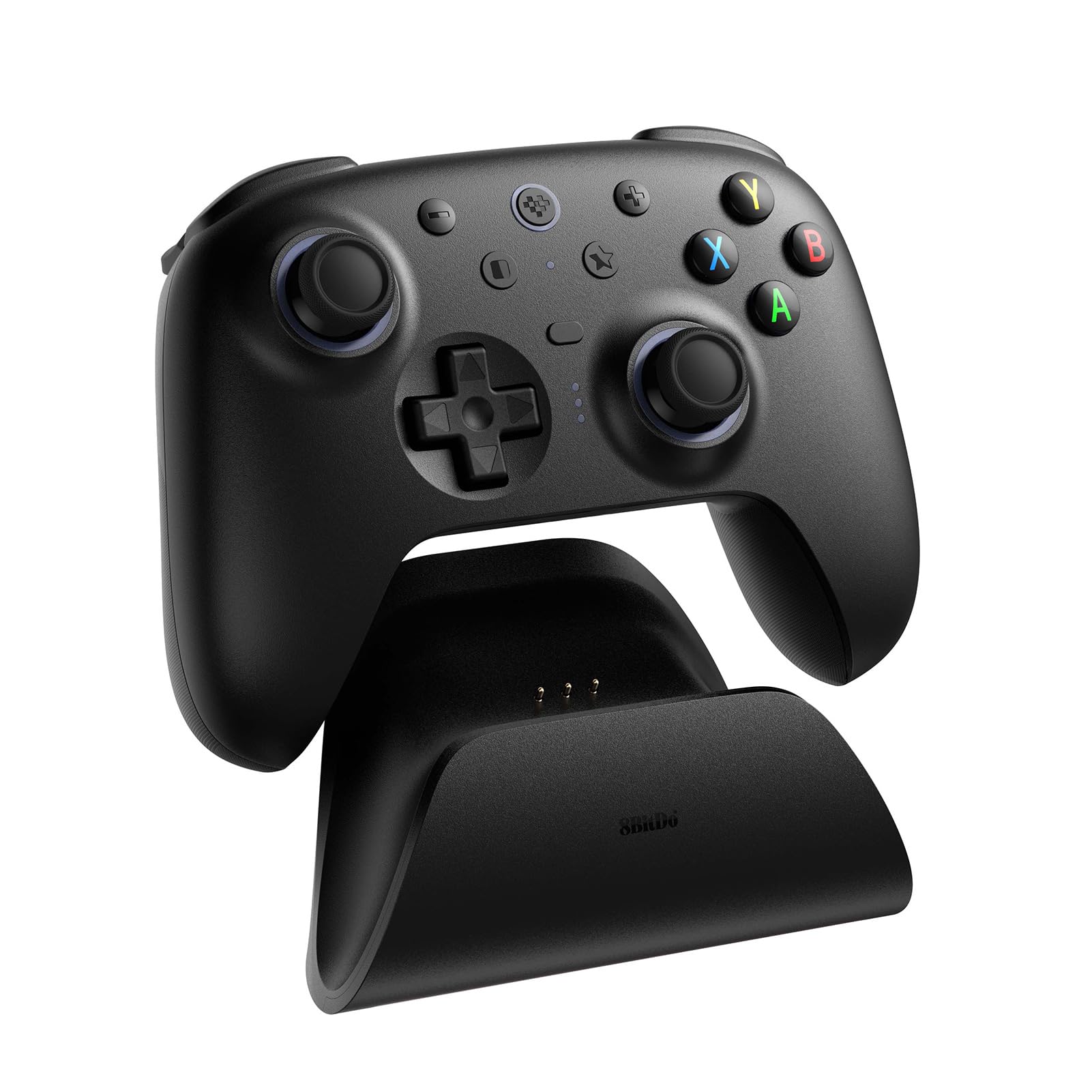 8Bitdo Ultimate 2 Wireless Controller for Windows & Android, Gaming Controller with TMR Joysticks, Switchable Hall Effect/Tactile Triggers, Motion Control, RGB Fire Ring, 8Speed Wireless Tech, Black - Like New